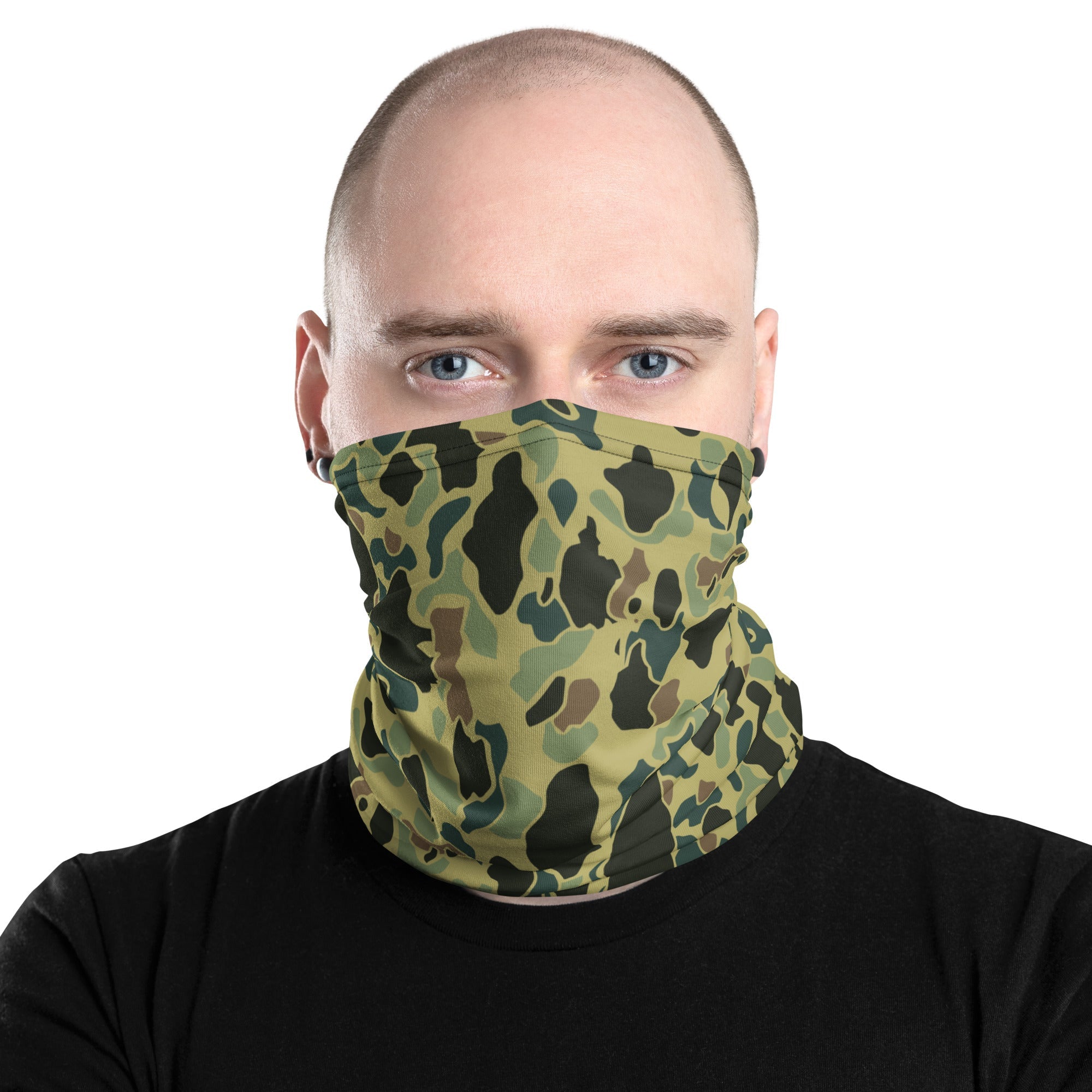 CAMO HQ - Frog Skin Olive Canopy CAMO Neck gaiter - Worldwide Shipping