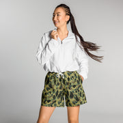 Frog Skin Olive Canopy CAMO Unisex Athletic Long Shorts