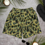 Frog Skin Olive Canopy CAMO Unisex Athletic Long Shorts