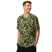 Frog Skin Olive Canopy CAMO Unisex Baseball Jersey