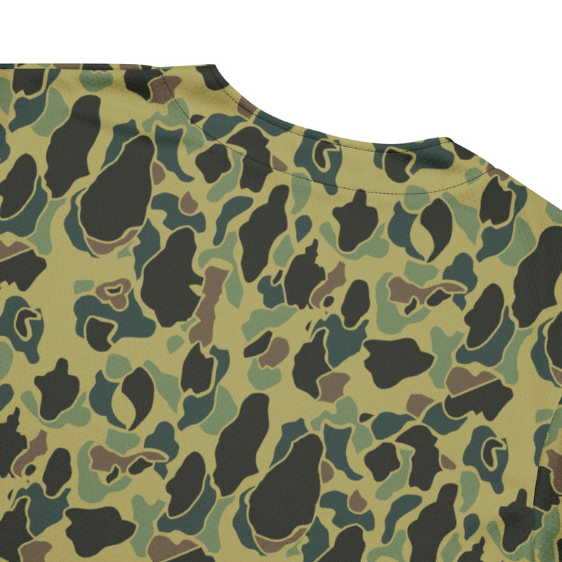 Frog Skin Olive Canopy CAMO Unisex Baseball Jersey