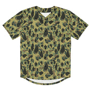 Frog Skin Olive Canopy CAMO Unisex Baseball Jersey