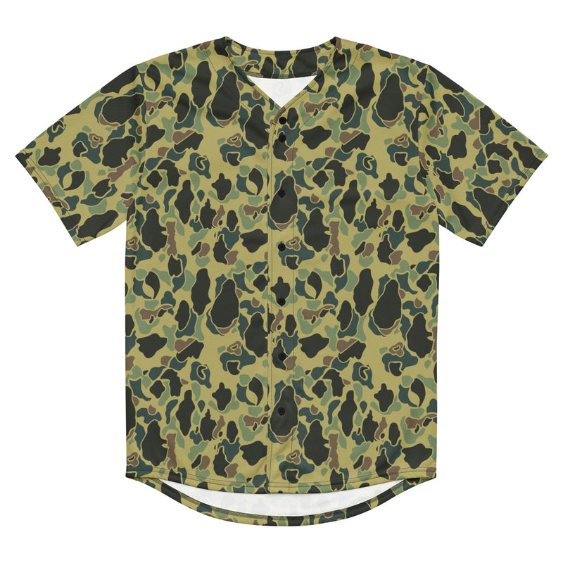 Frog Skin Olive Canopy CAMO Unisex Baseball Jersey