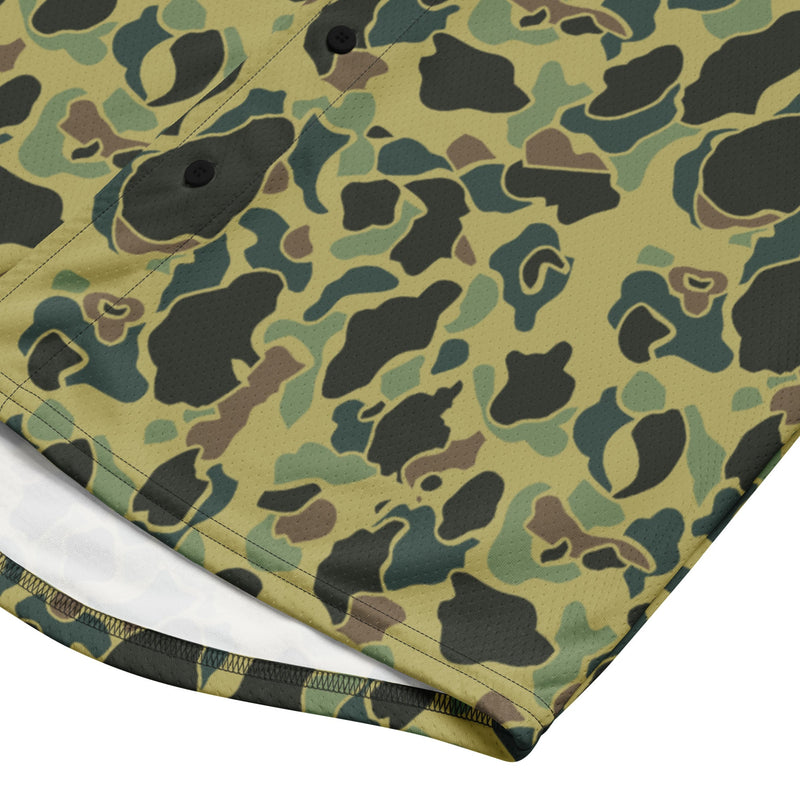 Frog Skin Olive Canopy CAMO Unisex Baseball Jersey