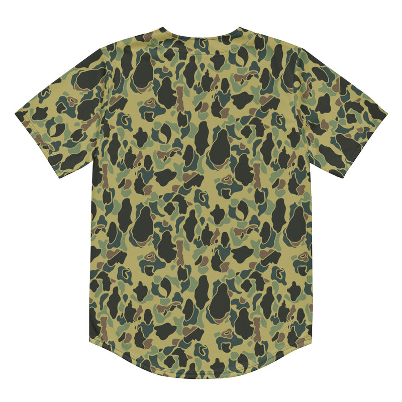 Frog Skin Olive Canopy CAMO Unisex Baseball Jersey