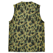 Frog Skin Olive Canopy CAMO Unisex Basketball Jersey