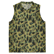 Frog Skin Olive Canopy CAMO Unisex Basketball Jersey