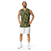 Frog Skin Olive Canopy CAMO Unisex Basketball Jersey