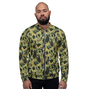 Frog Skin Olive Canopy CAMO Unisex Bomber Jacket