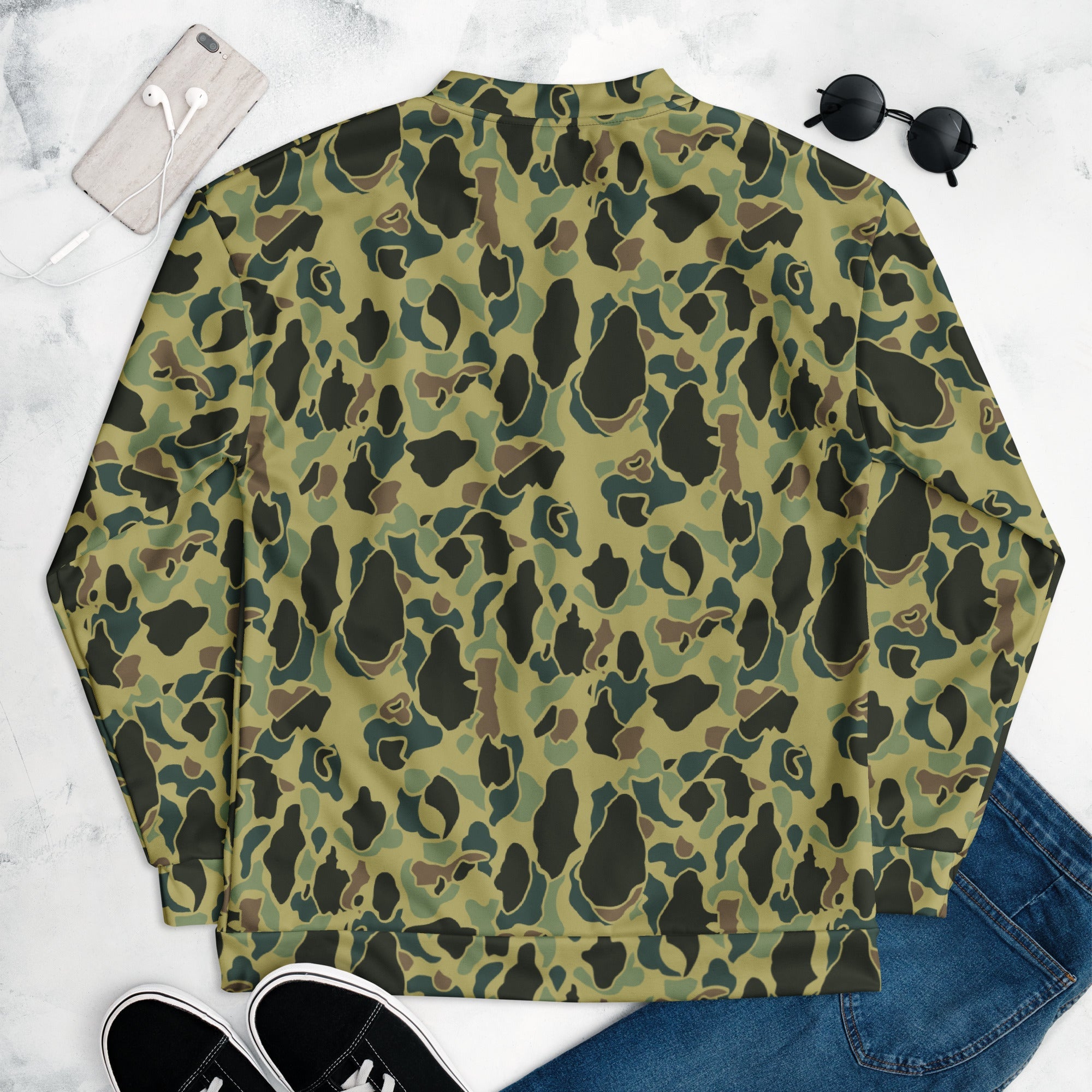 CAMO HQ - Frog Skin Olive Canopy CAMO Unisex Bomber Jacket