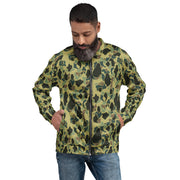 Frog Skin Olive Canopy CAMO Unisex Bomber Jacket
