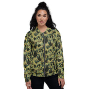 Frog Skin Olive Canopy CAMO Unisex Bomber Jacket