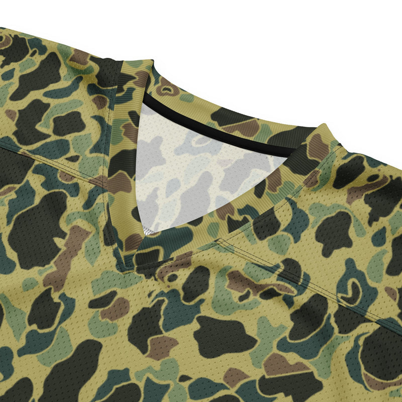 Frog Skin Olive Canopy CAMO Unisex Football Jersey