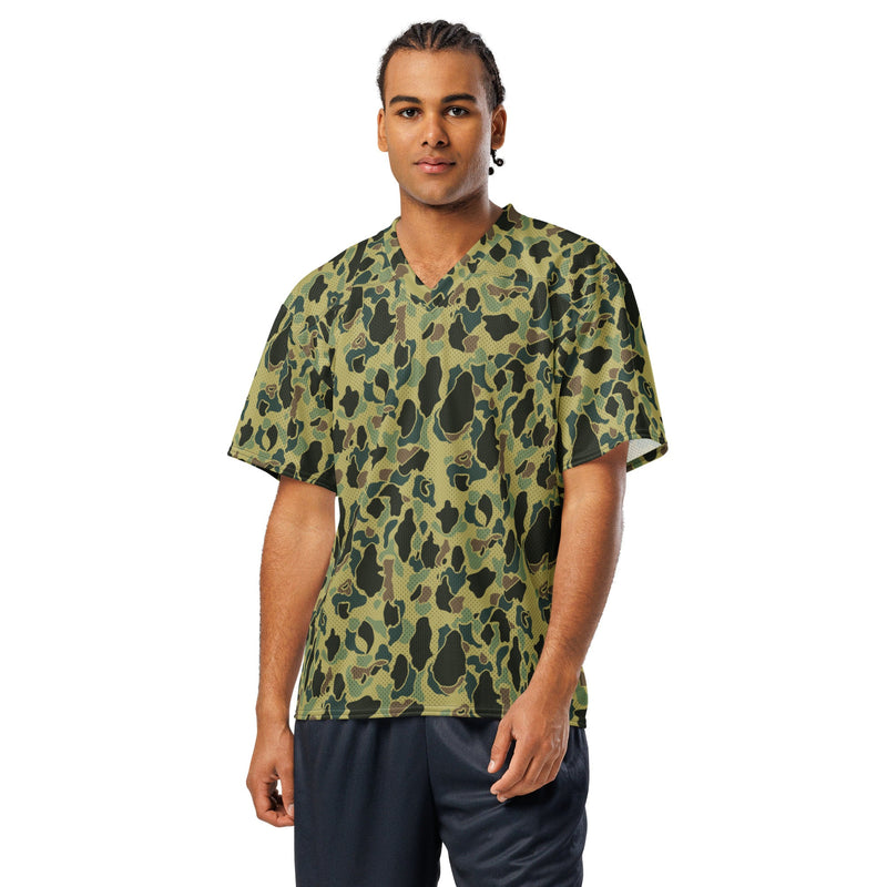 Frog Skin Olive Canopy CAMO Unisex Football Jersey