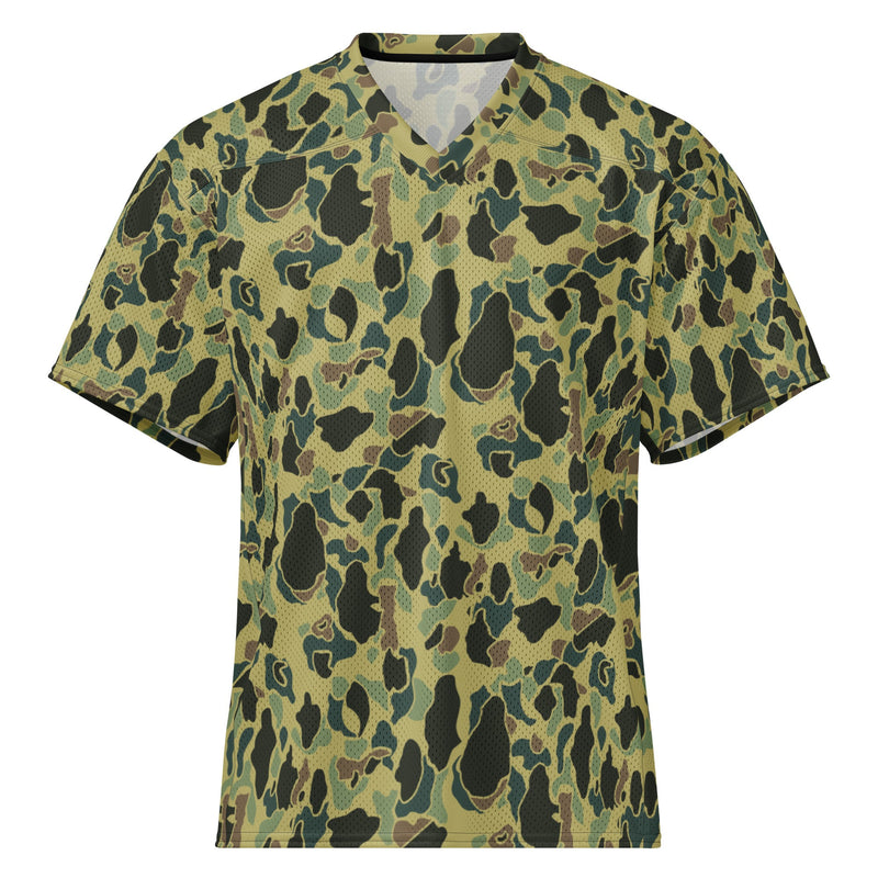 Frog Skin Olive Canopy CAMO Unisex Football Jersey