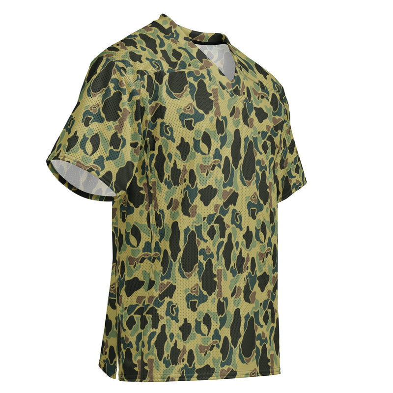 Frog Skin Olive Canopy CAMO Unisex Football Jersey