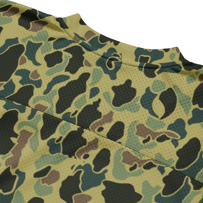 Frog Skin Olive Canopy CAMO Unisex Football Jersey
