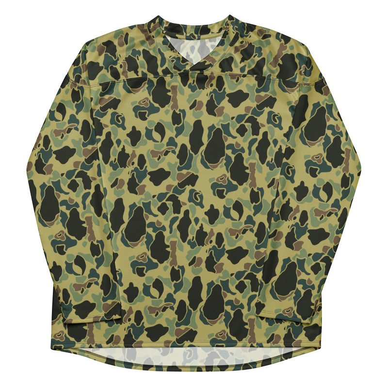 Frog Skin Olive Canopy CAMO Unisex Hockey Fan Jersey