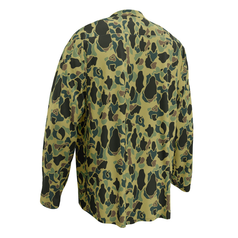 Frog Skin Olive Canopy CAMO Unisex Hockey Fan Jersey