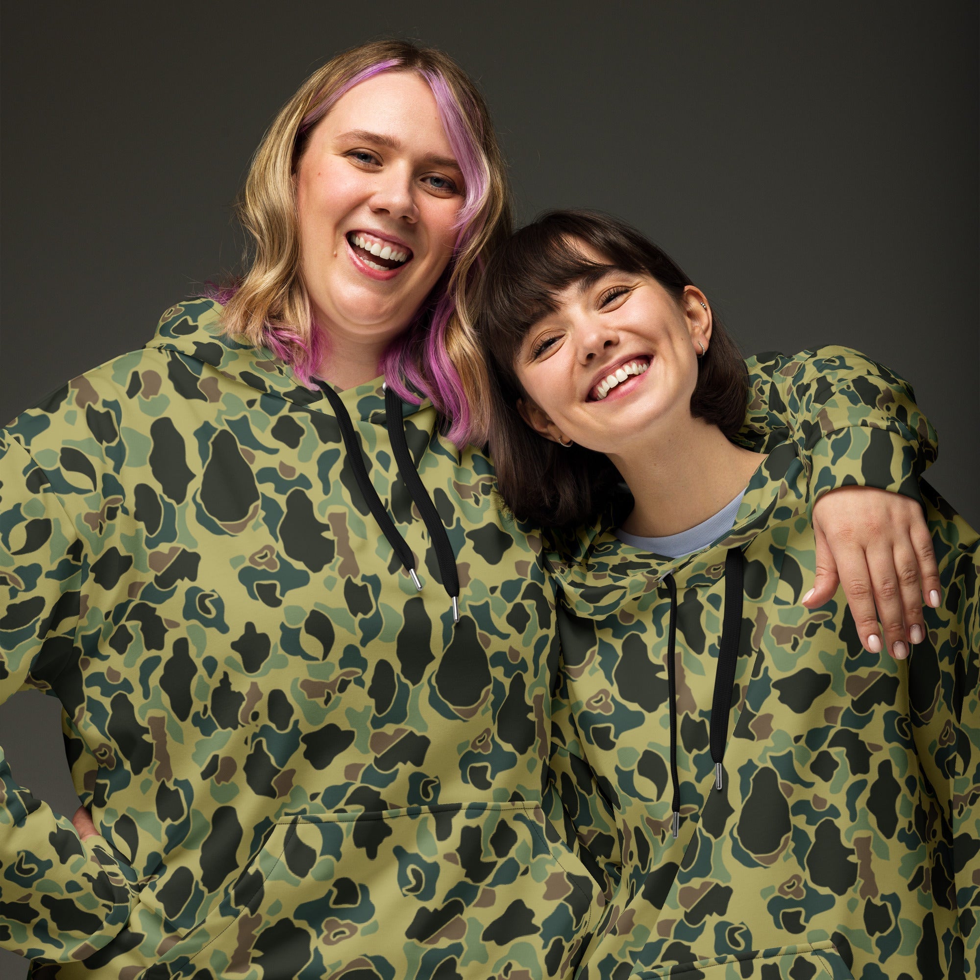 CAMO HQ - Frog Skin Olive Canopy CAMO Unisex Hoodie - Worldwide