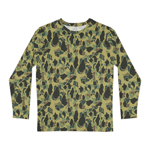 Frog Skin Olive Canopy CAMO Unisex Long-Sleeve Shirt - XS