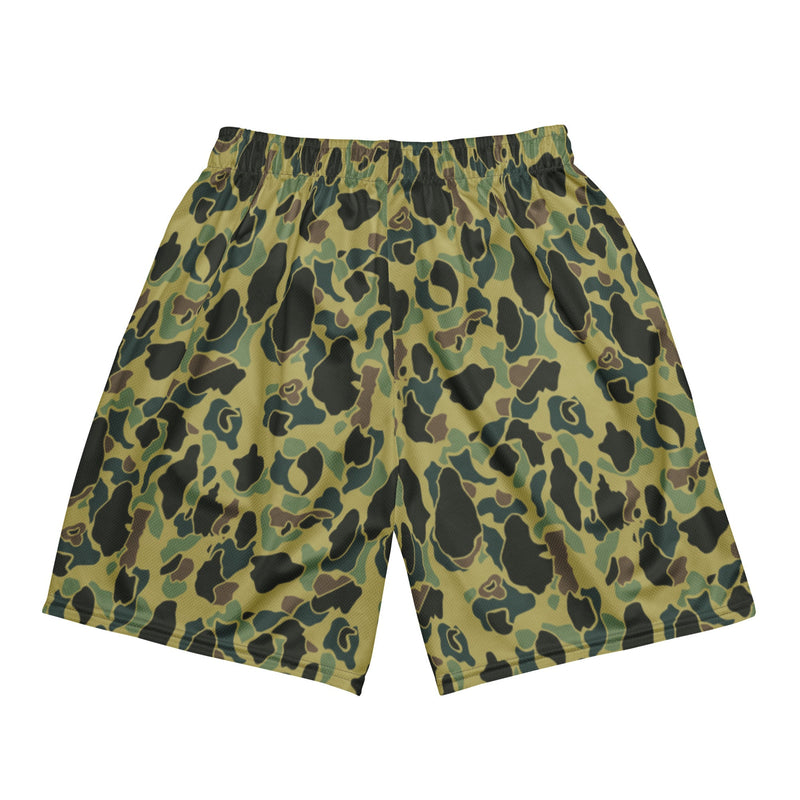 Frog Skin Olive Canopy CAMO Unisex Mesh Shorts