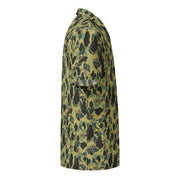 Frog Skin Olive Canopy CAMO Unisex Short-Sleeve Button Shirt - Button-Up