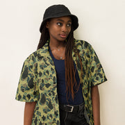 Frog Skin Olive Canopy CAMO Unisex Short-Sleeve Button Shirt - Button-Up
