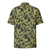 Frog Skin Olive Canopy CAMO Unisex Short-Sleeve Button Shirt - Button-Up