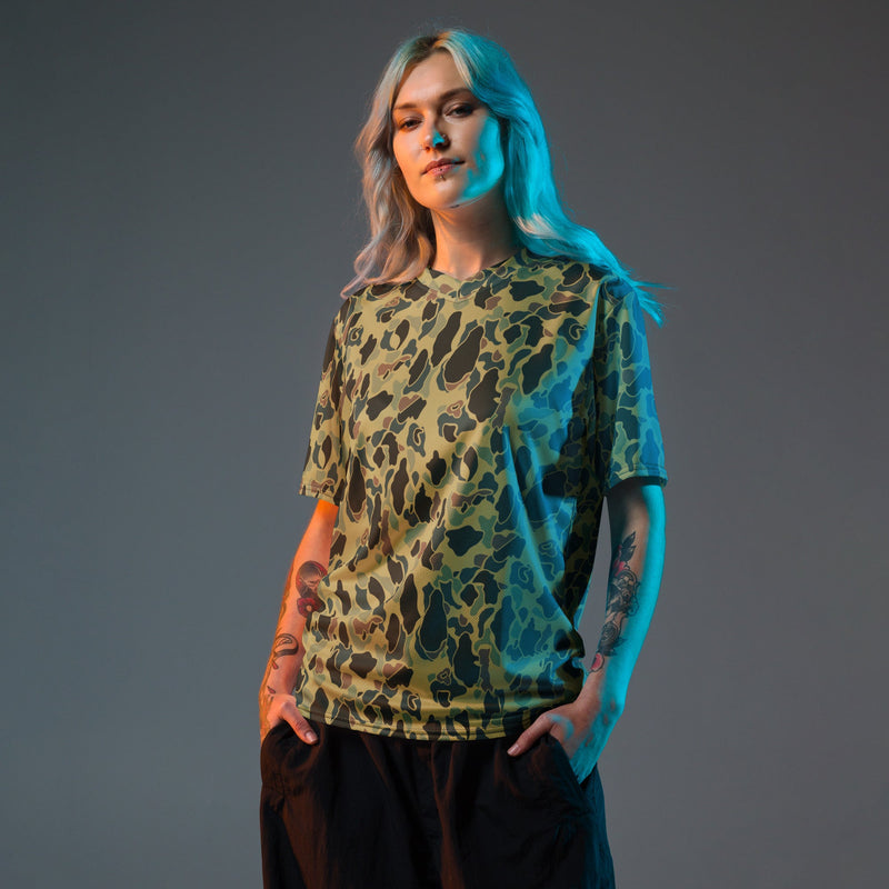 Frog Skin Olive Canopy CAMO Unisex Sports Jersey