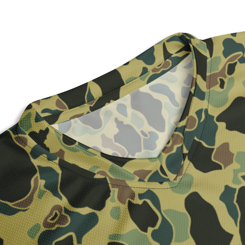 Frog Skin Olive Canopy CAMO Unisex Sports Jersey