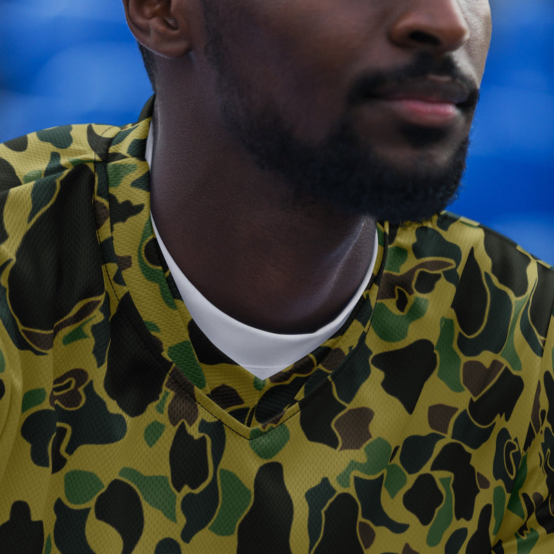 Frog Skin Olive Canopy CAMO Unisex Sports Jersey