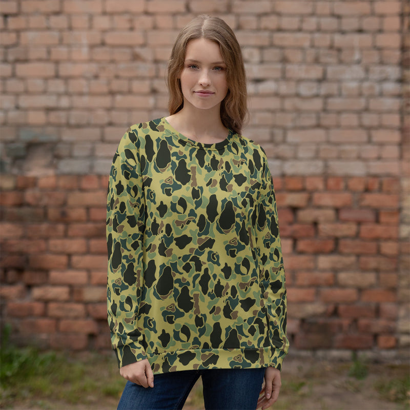Frog Skin Olive Canopy CAMO Unisex Sweatshirt