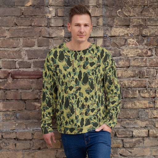 Frog Skin Olive Canopy CAMO Unisex Sweatshirt - XS