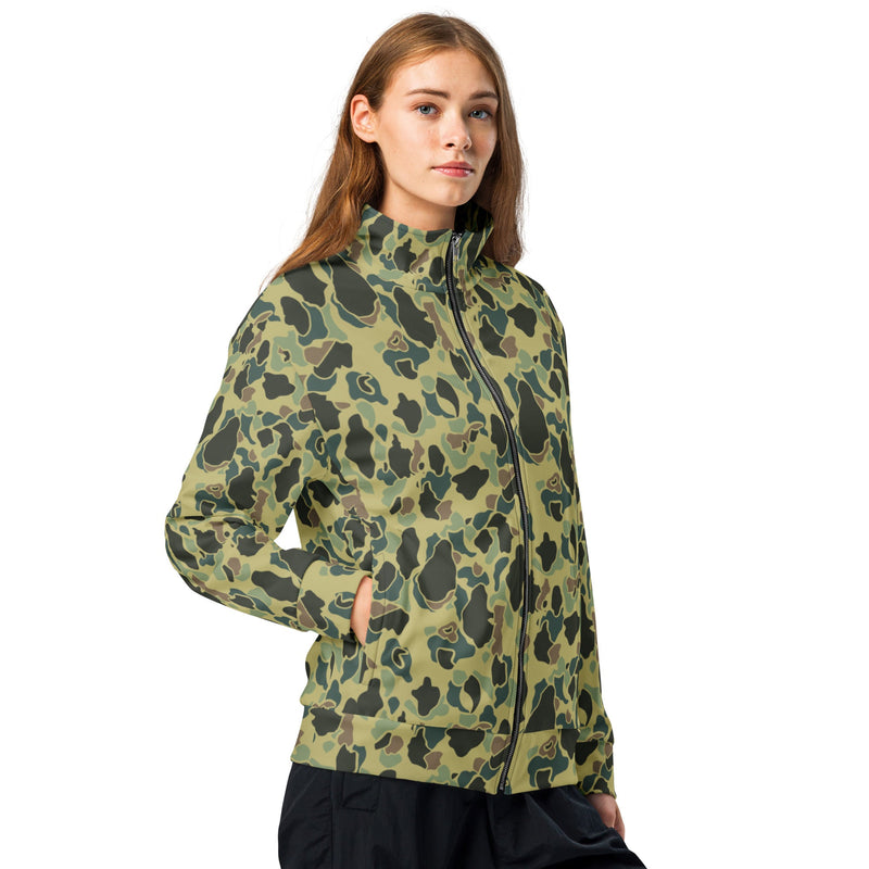 Frog Skin Olive Canopy CAMO Unisex Track Jacket