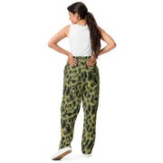 Frog Skin Olive Canopy CAMO Unisex Wide-Leg Joggers