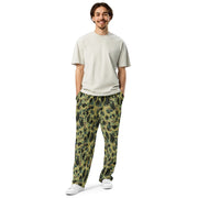 Frog Skin Olive Canopy CAMO Unisex Wide-Leg Joggers