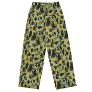 Frog Skin Olive Canopy CAMO Unisex Wide-Leg Leisure Pants - Pant