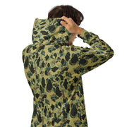 Frog Skin Olive Canopy CAMO Unisex Zip Hoodie