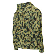 Frog Skin Olive Canopy CAMO Unisex Zip Hoodie