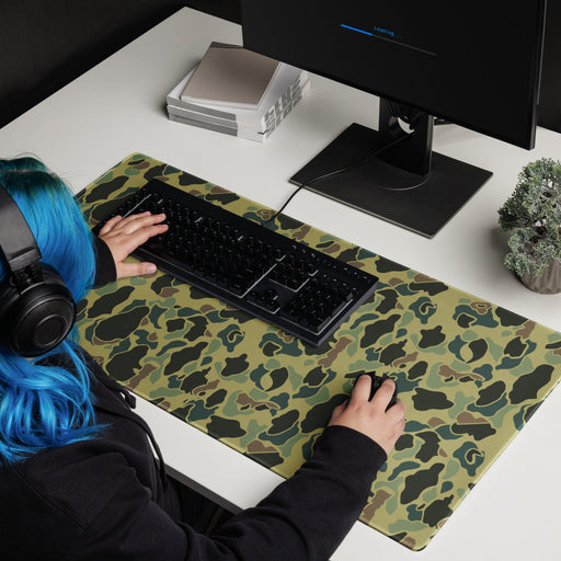 Frog Skin Olive Canopy CAMO Universal Large Desk Pad