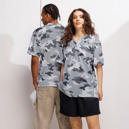 Frozen Tundra Topo CAMO Unisex American Football Jersey