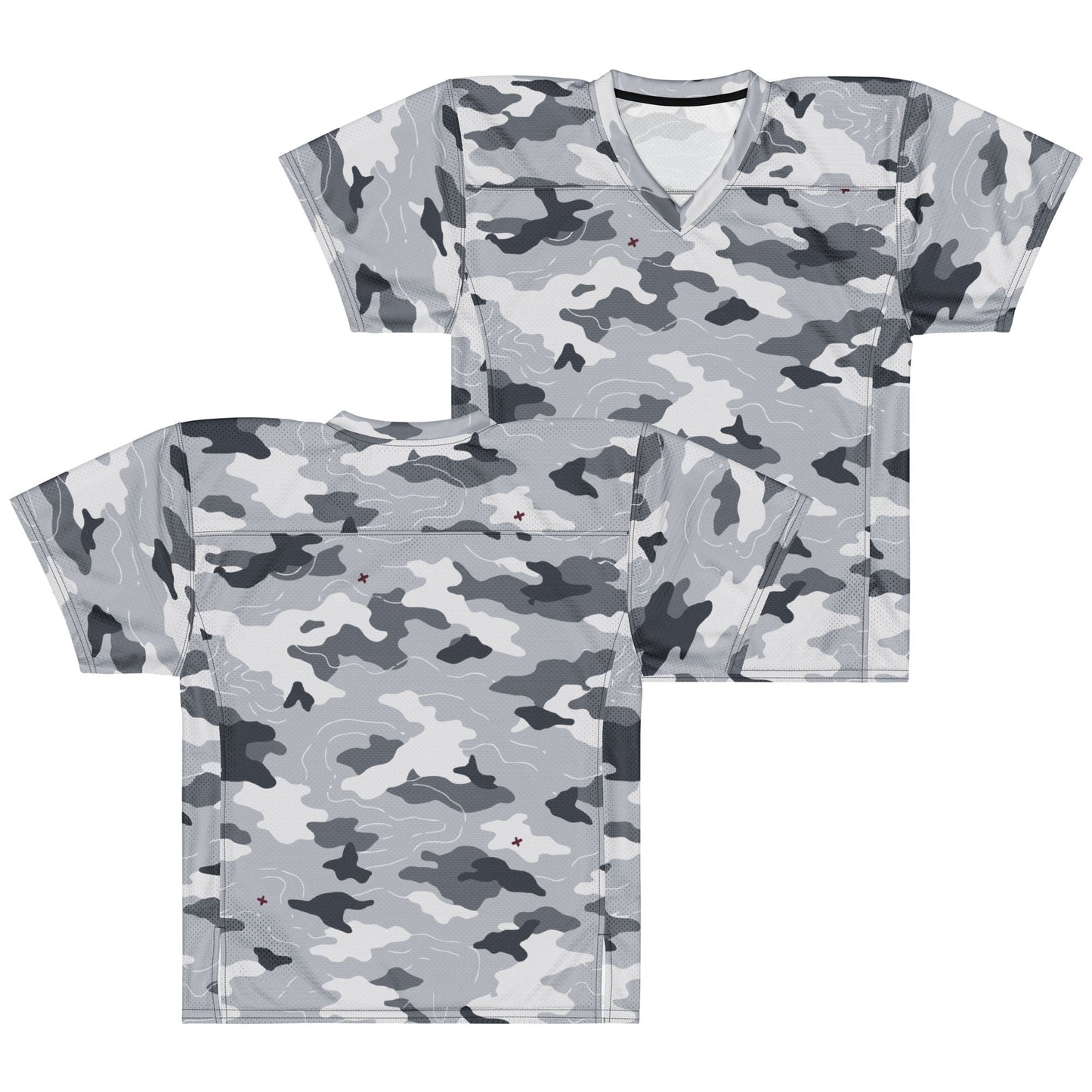Frozen Tundra Topo CAMO Unisex American Football Jersey