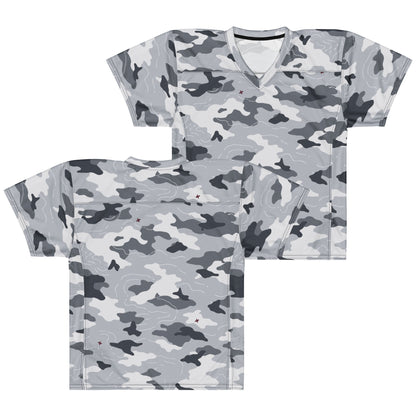 Frozen Tundra Topo CAMO Unisex American Football Jersey