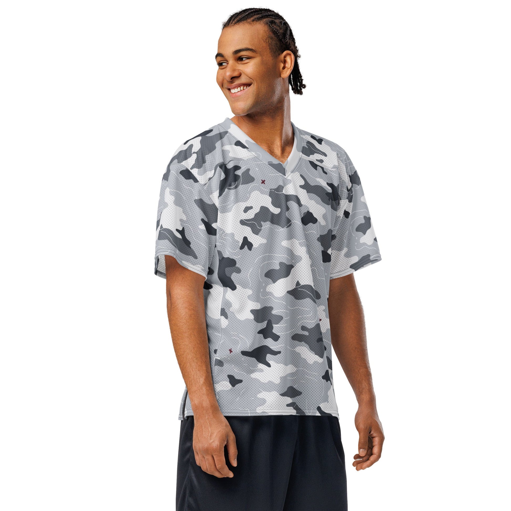 Frozen Tundra Topo CAMO Unisex American Football Jersey