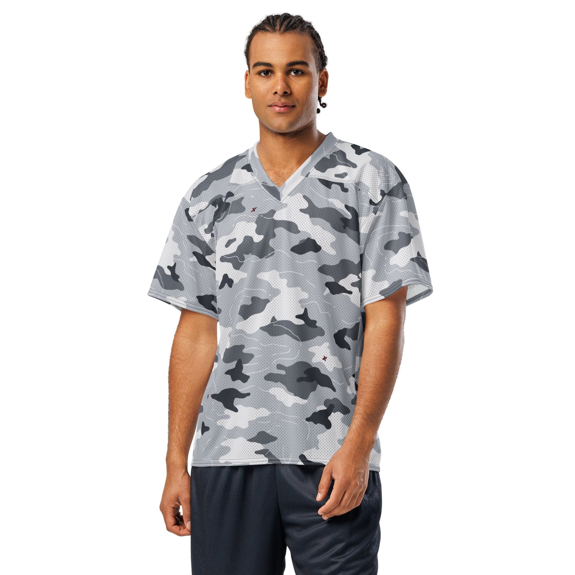 Frozen Tundra Topo CAMO Unisex American Football Jersey