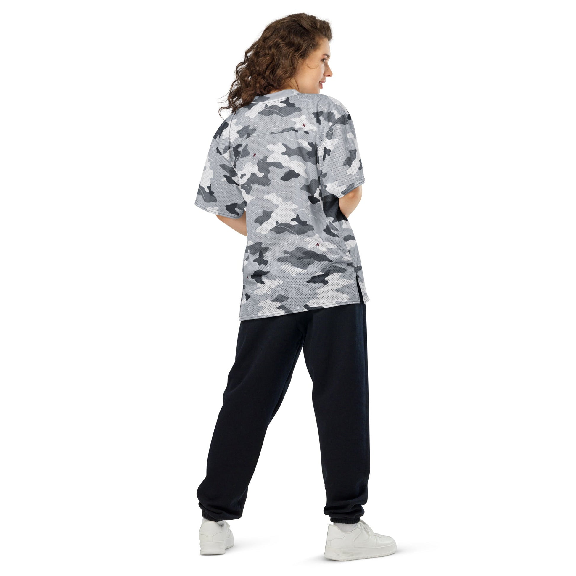 Frozen Tundra Topo CAMO Unisex American Football Jersey