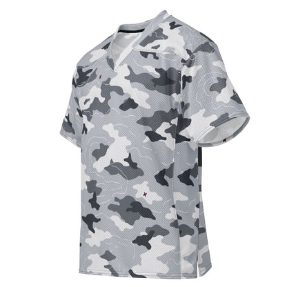 Frozen Tundra Topo CAMO Unisex American Football Jersey