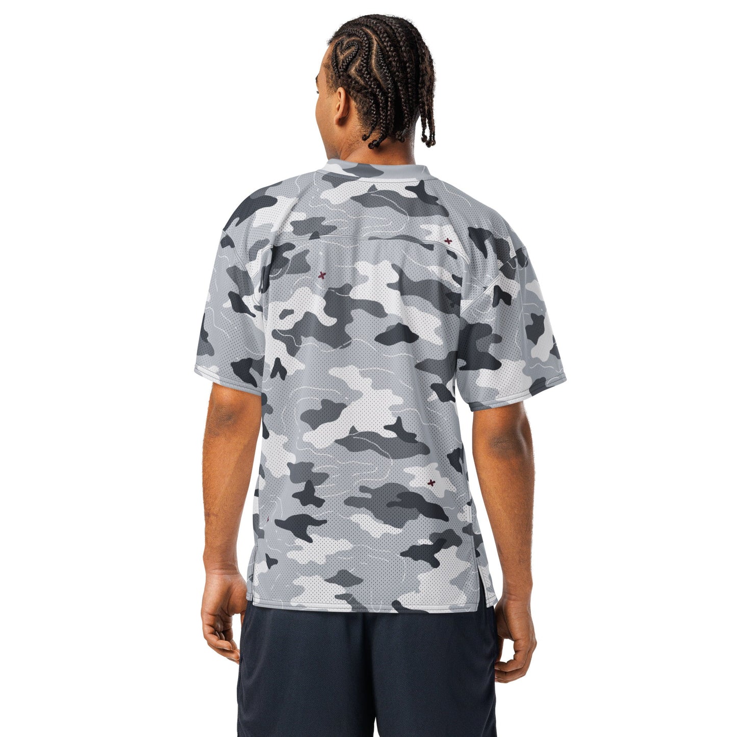 Frozen Tundra Topo CAMO Unisex American Football Jersey