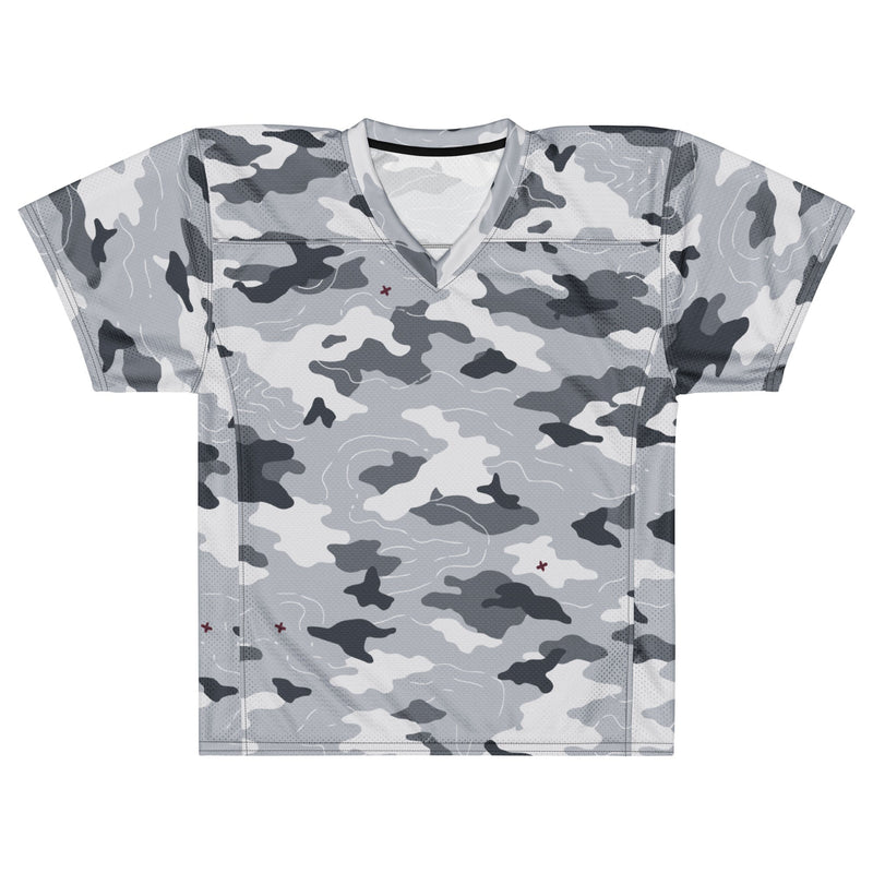 Frozen Tundra Topo CAMO Unisex American Football Jersey